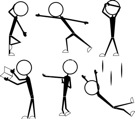 69 stick figures|stick figure pose for kids.